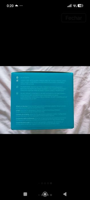 Assistente virtual Alexa EchoDot, nova, de última geração, com multifunções