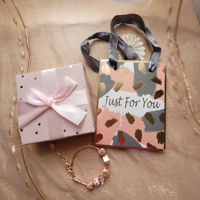 Zestaw bransoletka typu Pandora złota