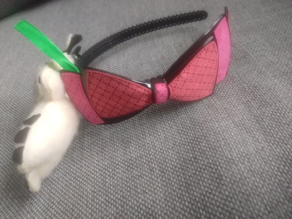 Opaska na włosy dla dziewczynki z krówką