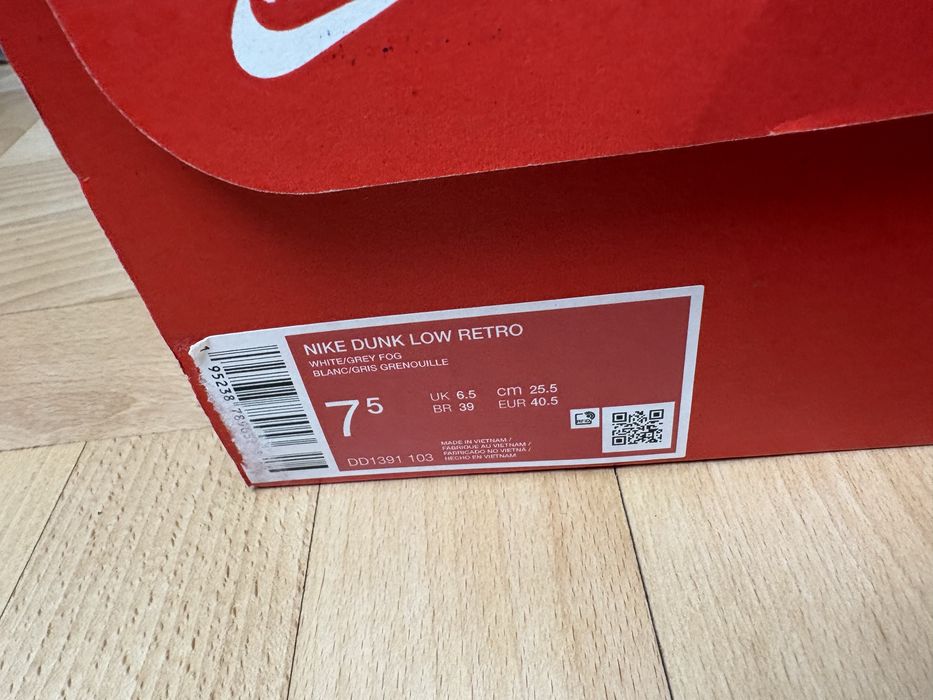 Buty nike dunk low retro gray rozmiar 40 z og boxem stan dobry