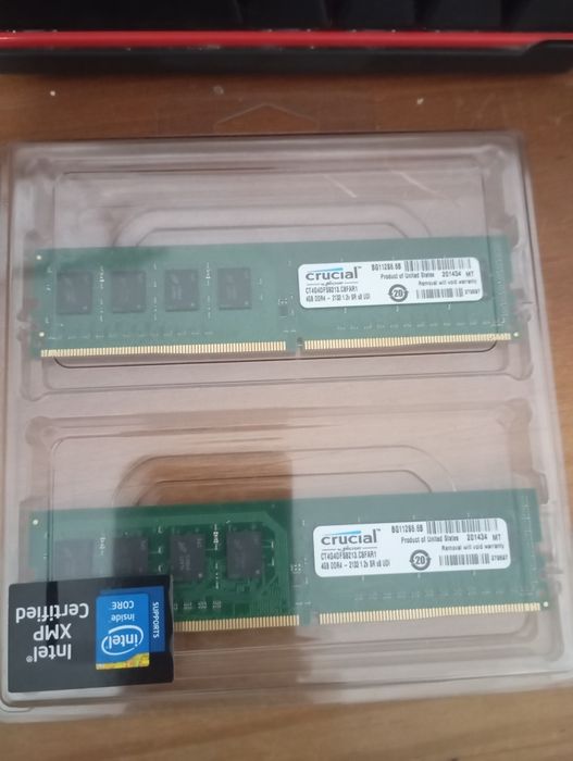 Memórias ddr4 8gb 4x2 2133