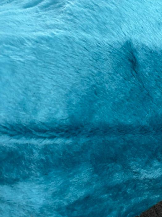 плед травка голубий