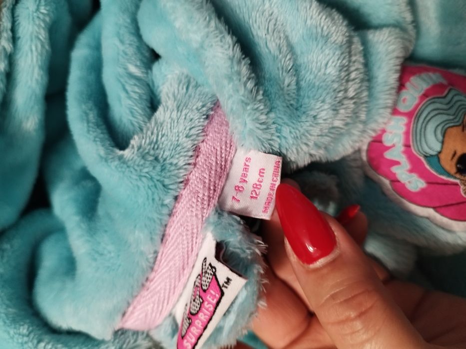 R.128 lol suprise ciepła piżama pajac kombinezon dla dziewczynki