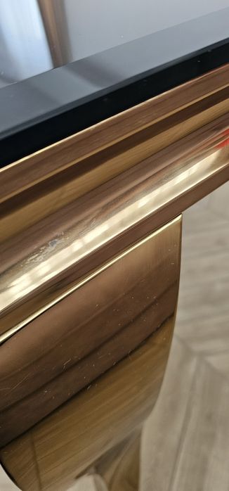 Stolik glamour złoty 60x100cm