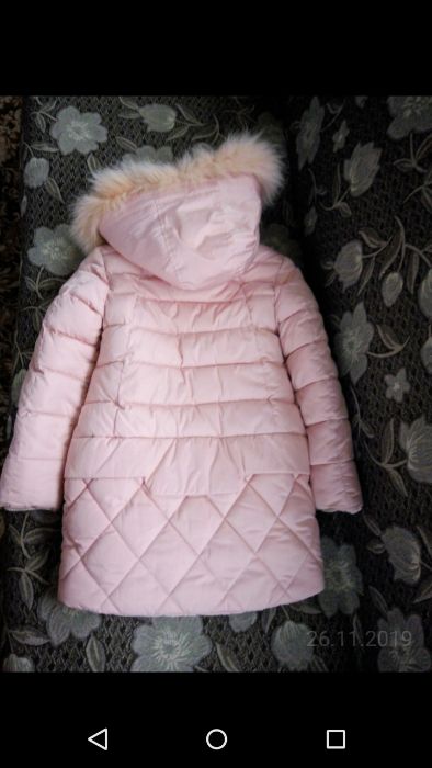 Зимова куртка—пуховик для дівчинки