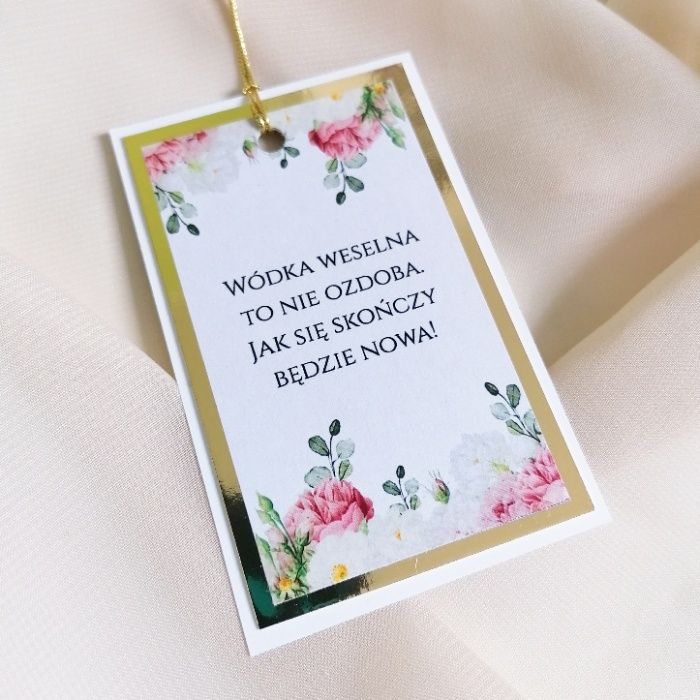 Zawieszki na alkohol w stylu GLAMOUR różowe i białe piwonie