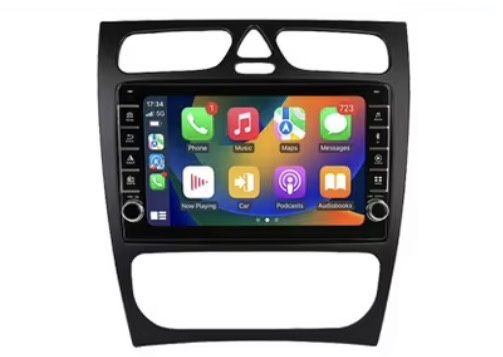 Radio com carplay, gps marcedes benz  (W203 / S203 / CL203)