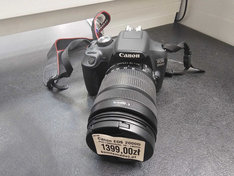 Aparat Cyfrowy Canon EOS 2000D + 18-135mm * Komis Madej Gorlice