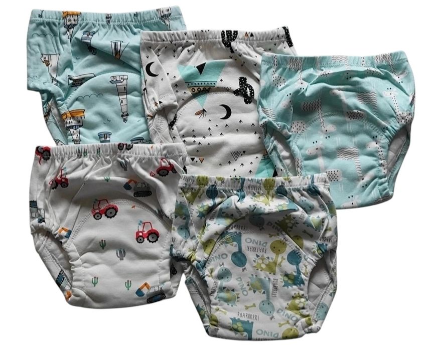 Nowe majtki treningowe dla chłopca nauka sikania odpieluchowanie 5 szt