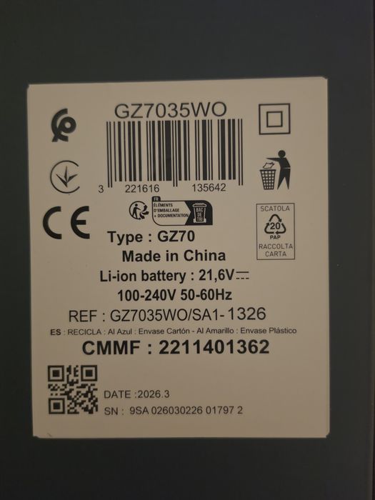 Máquina de Limpeza Rowenta X-Clean 10 GZ7035WO