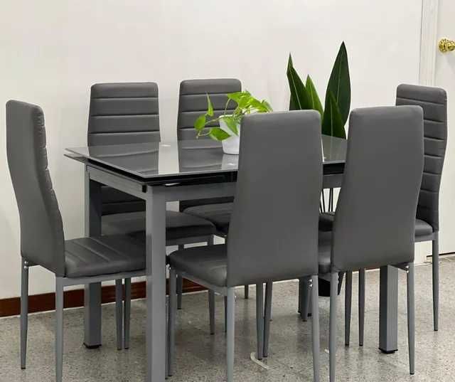 Mesa extensível com 6 cadeiras - entrega gratuita!