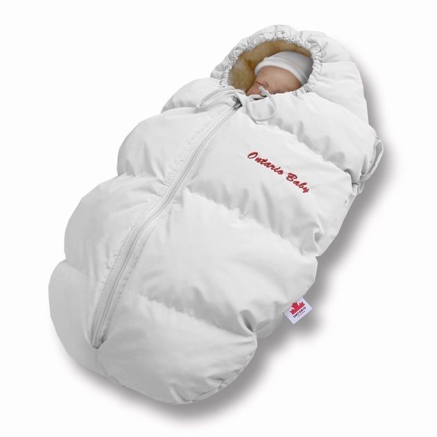 Зимовий пуховий конверт для новонародженого Baby Born