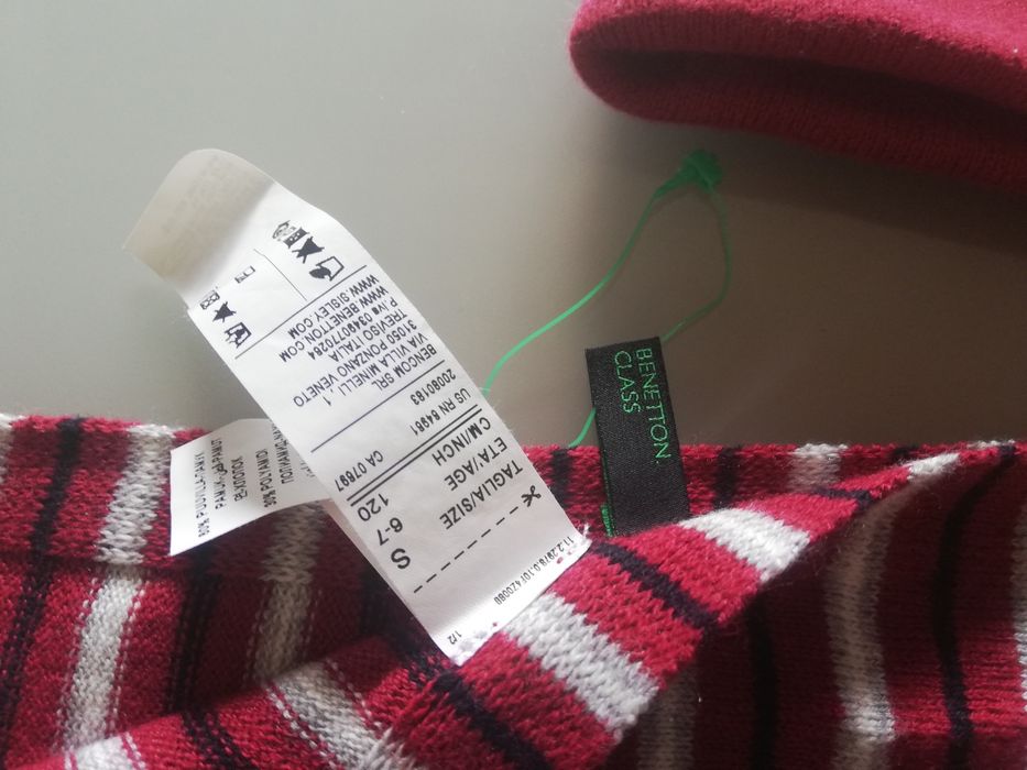 Cachecol e gorro benetton