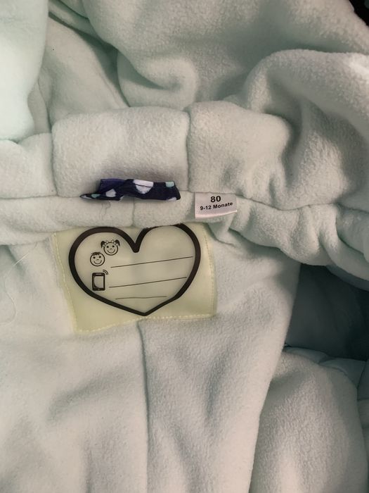 Зимовий, теплий конверт (комбез, комбінезон) для дівчинки 1-5 місяців