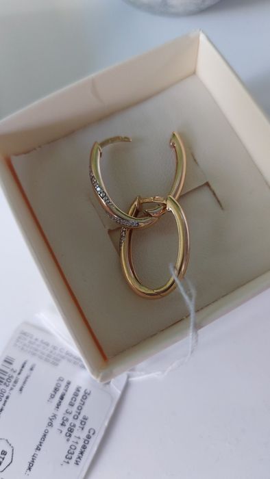 Золоті сережки 585 проба. Нові.