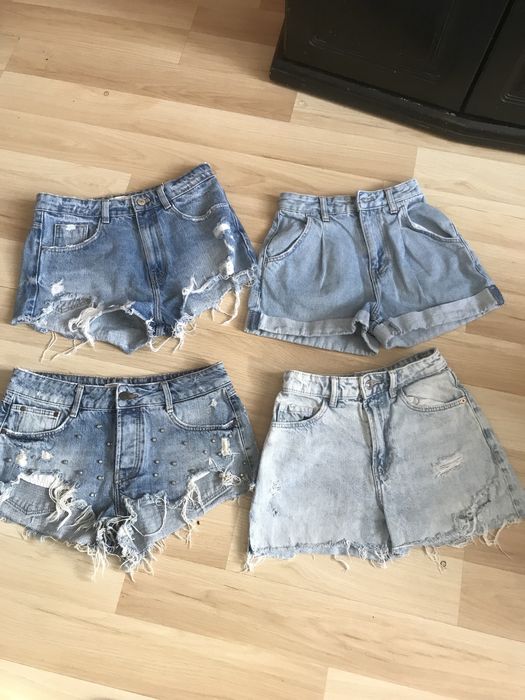 Szorty dżinsowe damskie Zara r. S/XS