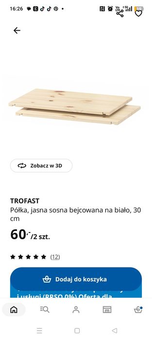 Trofast IKEA jak nowy regał