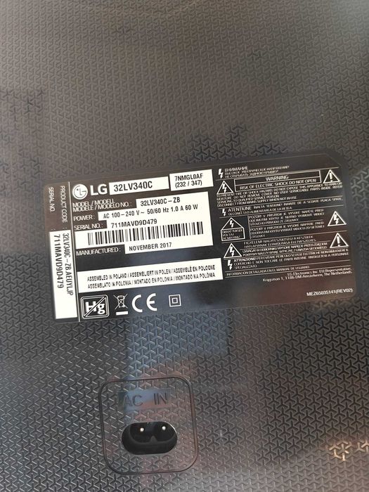 TV LG 32" (32LV340C)