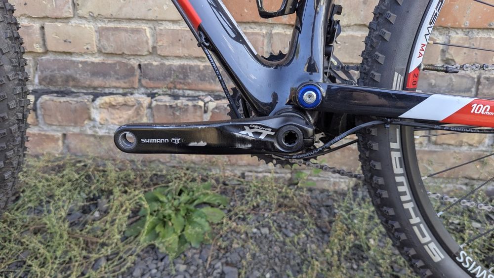 Велосипед двохпідвіс Cube ams Carbon XL/fox/Shimano XT/Formula