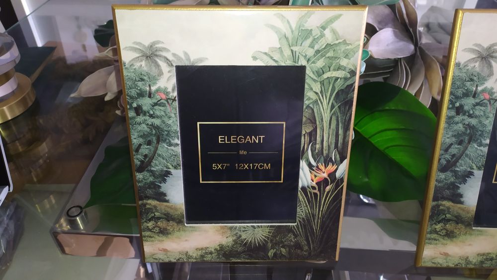 2 molduras novas grandes estilo tropical vintage