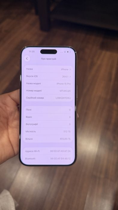 Iphone 15 pro 512