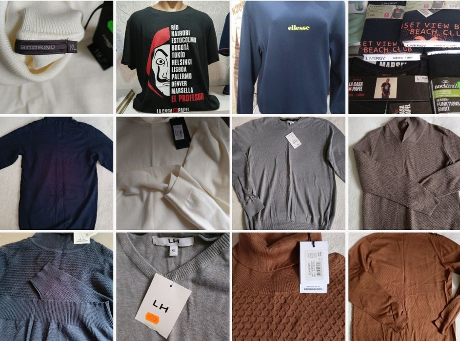 Оптом спортивные футболки, штаны, костюмы европейских брендов