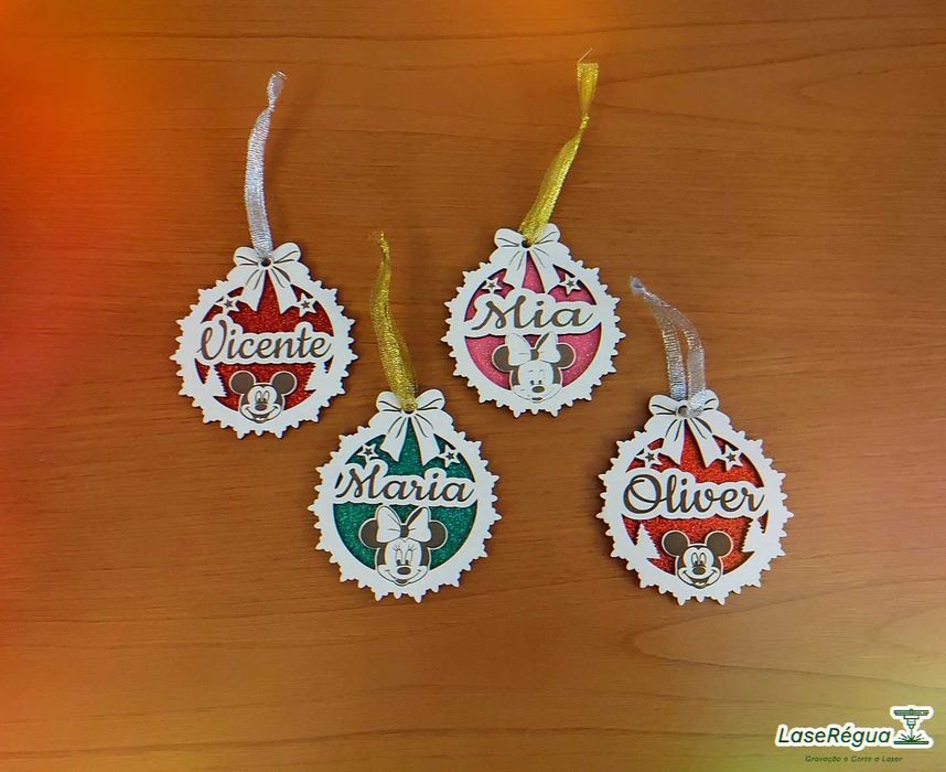 +20 ficheiros DXF bolas para árvore de Natal - Laser CNC -Vários nomes