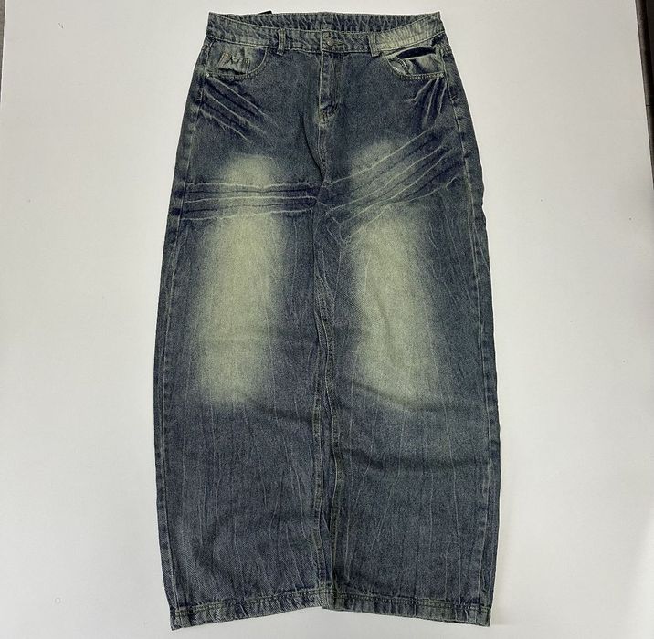 Baggy opium дуже широкі сині джинси blue washed jeans racer jaded sk8