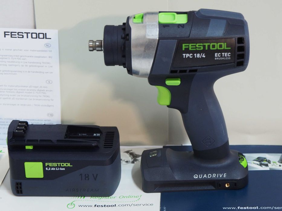 FESTOOL TPC 18/4 wkrętarka 4 biegi udar bezszczotkowa Quadrive 75Nm