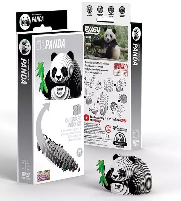 Panda Eugy. Eko Układanka 3D. Eugy. Nowy Produkt