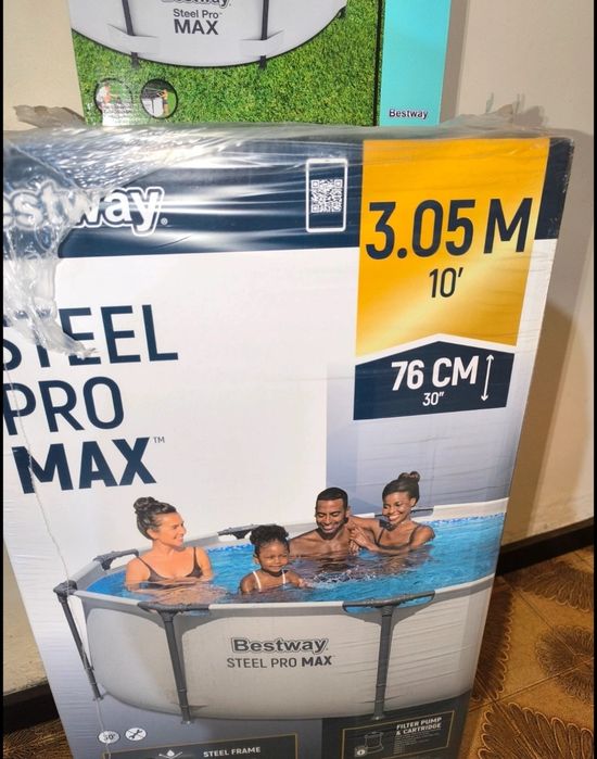 Piscina Steel Pro Max 3.05 x 76 cm + cobertura