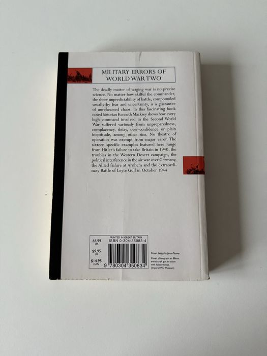 Kenneth Macksey Military Errors Of World War Two