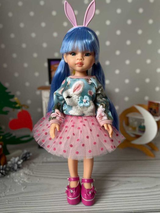 Кукла лялька Ліу Еліза Паола Рейна Paola Reina в костюмі Зайчика 32 см
