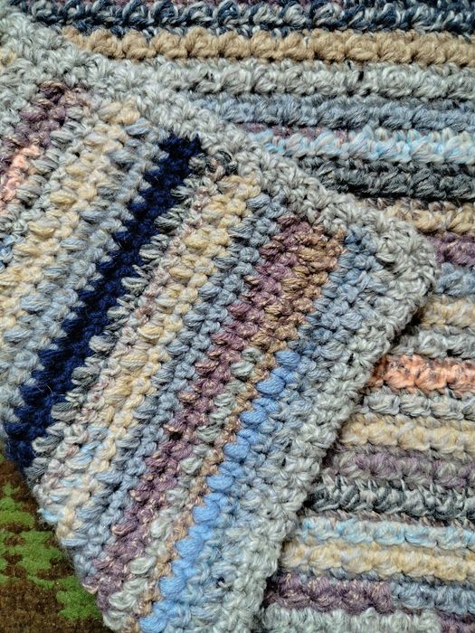 Коврик вязаный крючком