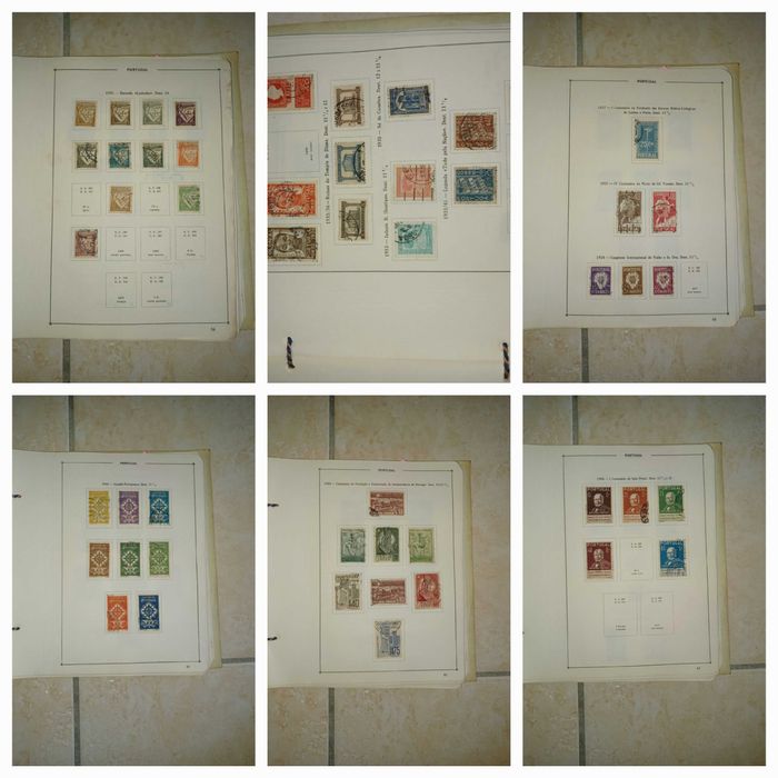 coleção de selos antigos