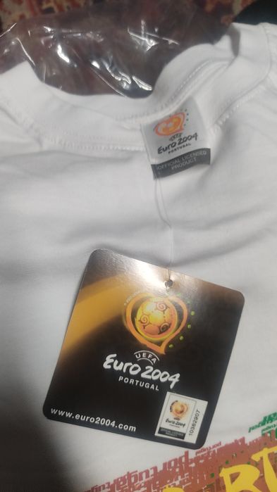 T-shirt oficial UEFA Euro 2004 Kinas nova