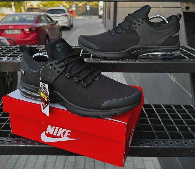 Зимине термо кроссовки Nike черные мужские Найк гортекс