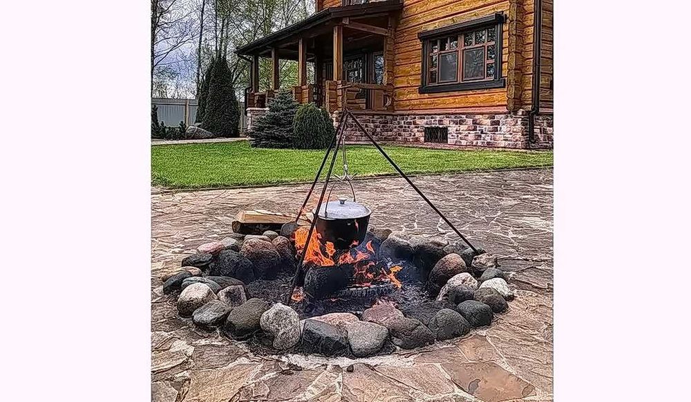 казан туристический, казан походний алюмінєвий, 10 літрів, кришка