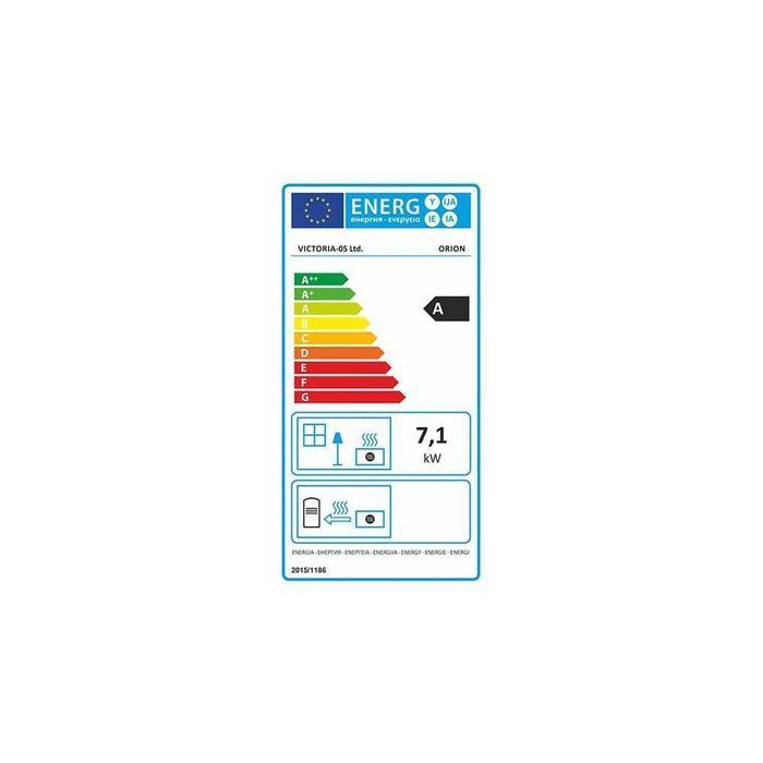 Piecyk piec kominek wolnostojący Victoria Orion 7kW - Raty 0%