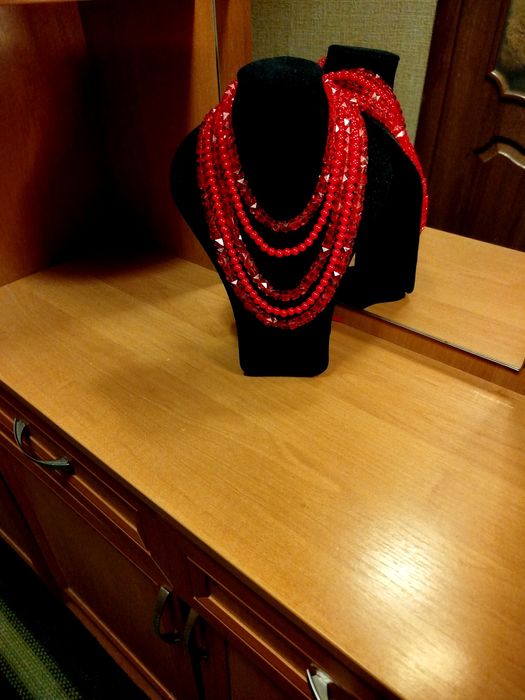 Намисто червоне Мармелад