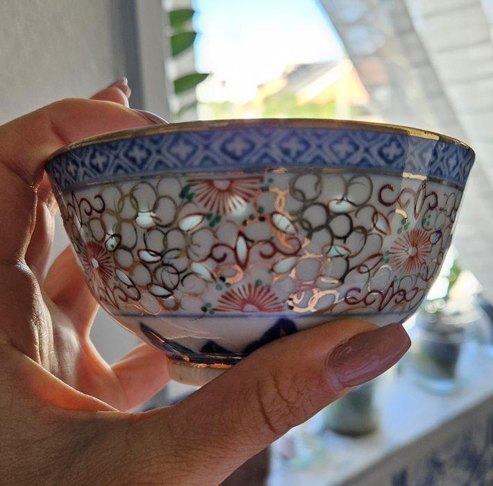 Taça de porcelana chinesa