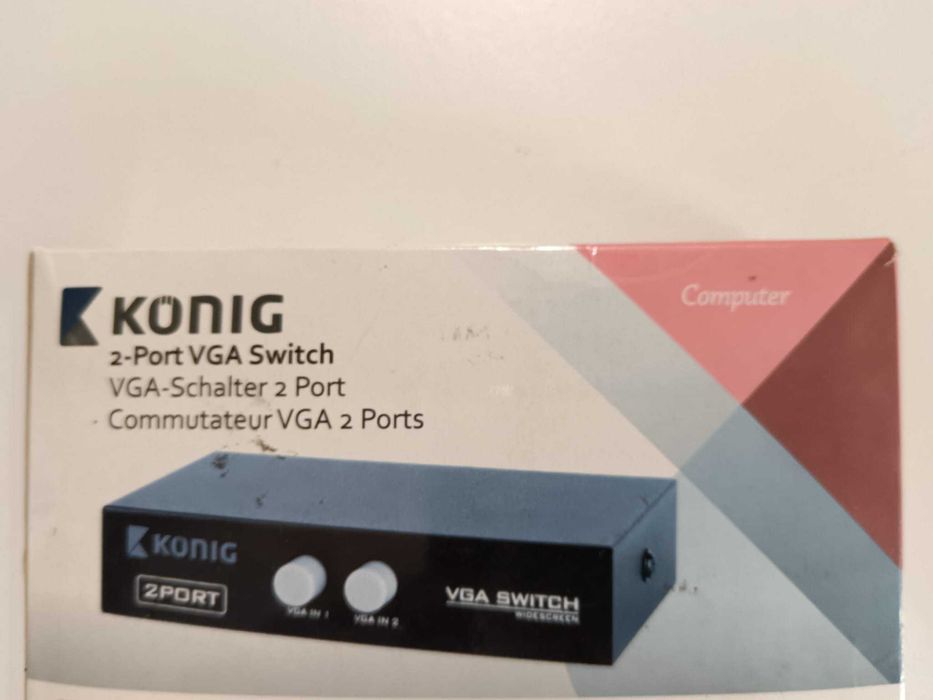 Konig 2 Port VGA Computer Screen Switch453536063654481924