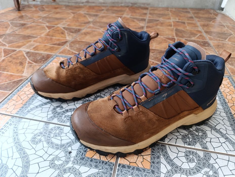 Queshua 44р. чоловічі трекінгові черевики waterproof.