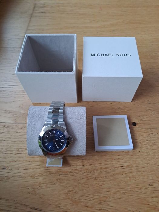 Zegarek męski Michael Kors srebrny niebieski nowy MK9079 nowy oryginał