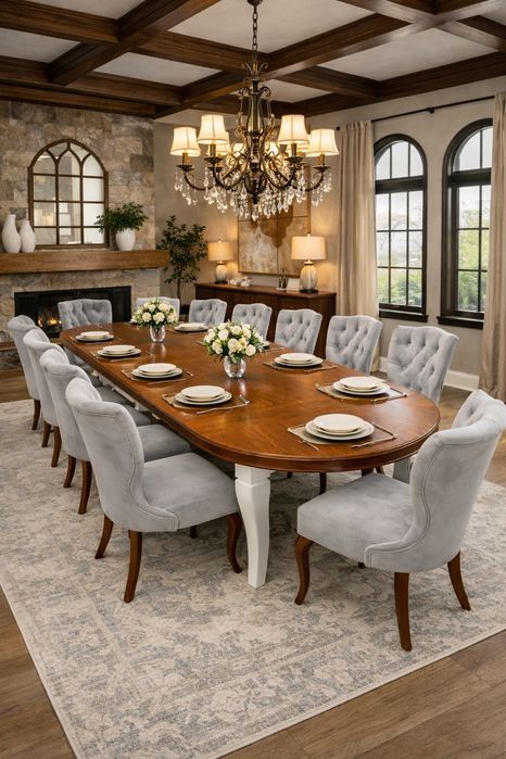 Stół loft okrągły loftowy do salonu jadalni