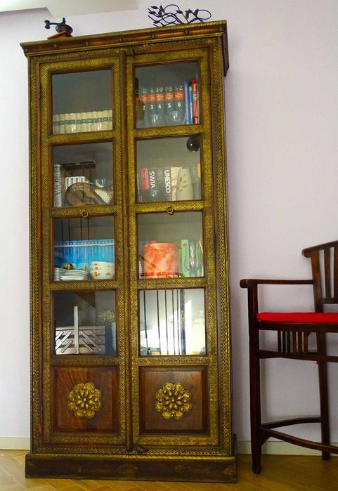 Biblioteka / biblioteczka indyjska z drewna palisander