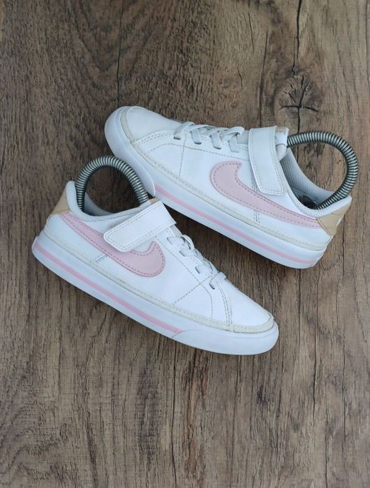 Nike Legacy білі кеди кросівки снікерси / Adidas шкіряні кросовки кеди для дівчинки 29-30р