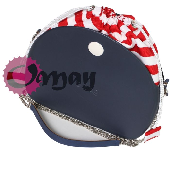 organizer OBAG MOON LIGHT worek pasy czerwone 2 kieszenie komin OMAY