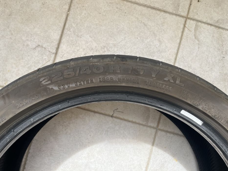 Runflat  2x Pneus usados Continentel 19”