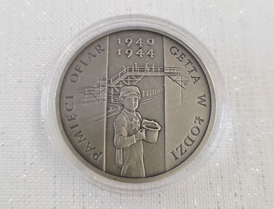 Srebrna moneta 20 zł GETTO w ŁODZI
